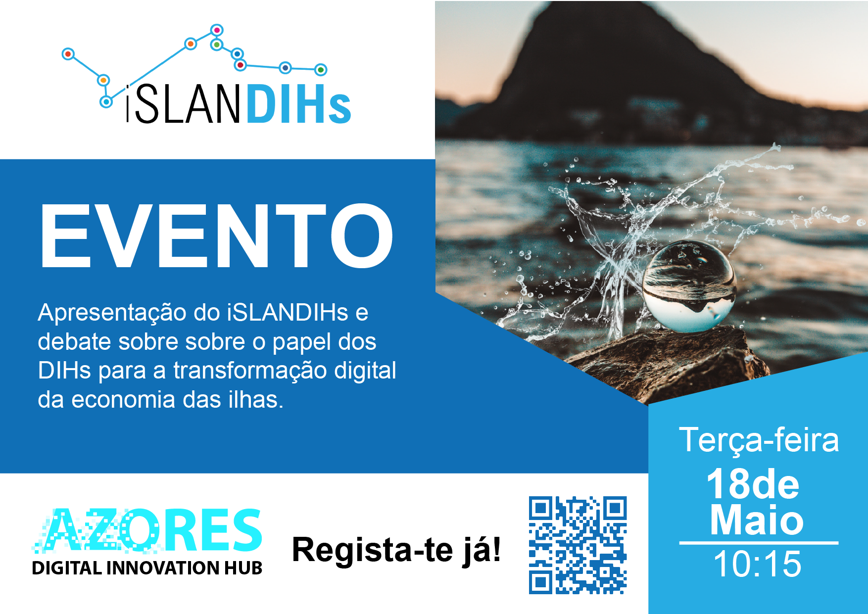 Featured image for “Evento de apresentação do iSLANDIHs – consórcio de Pólos de Inovação Digital Insulares”